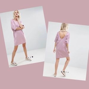 ASOS T-shirt Dress with Open Neck Detail